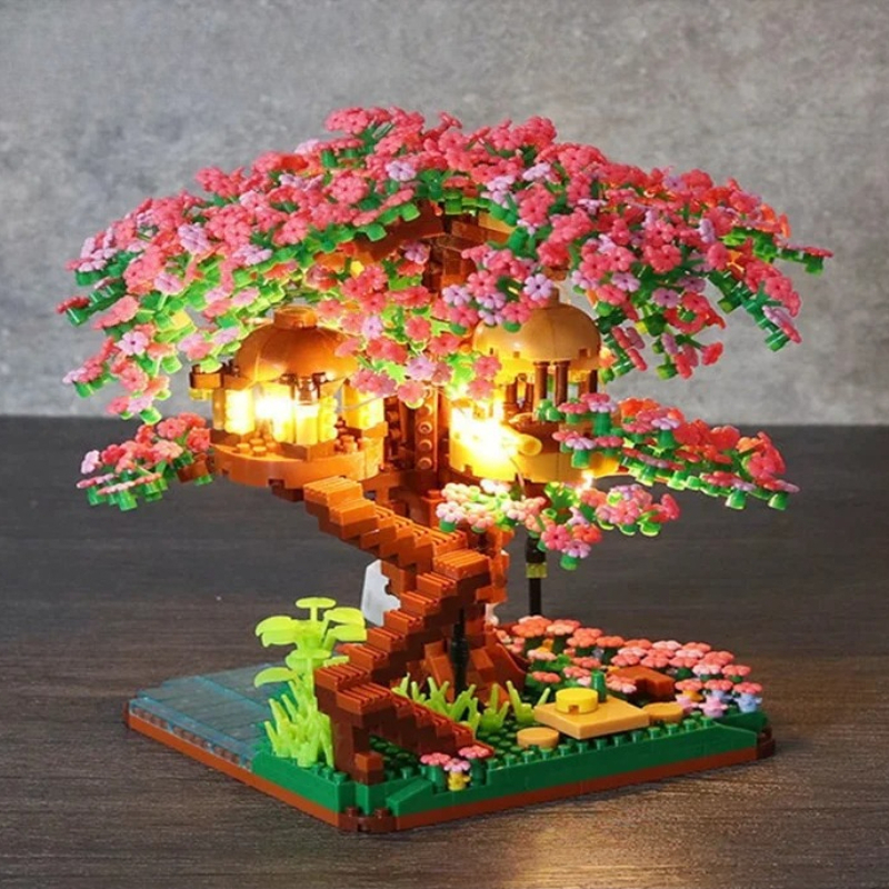 Bonsai Garden Lego - Cherry Bonsai Tree Building Blocks Set