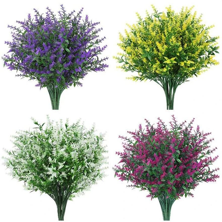 Bonsai Garden Gift - Artificial Flowers Cheap Plastic Lavender Fake