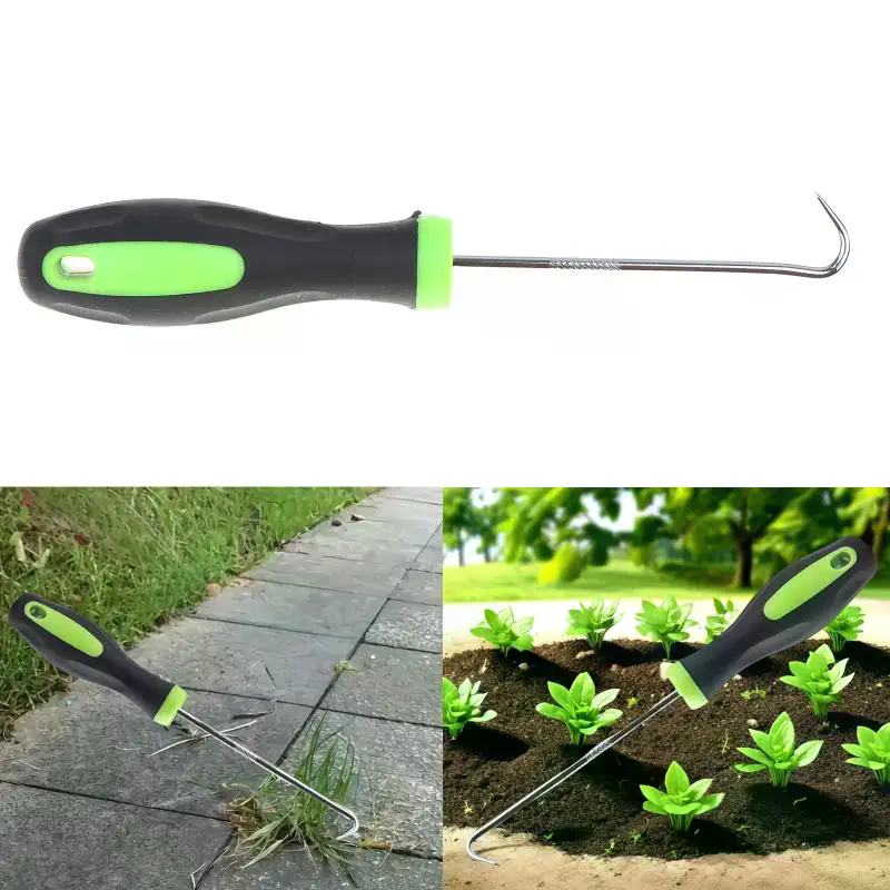 Root Hook Tool - Ergonomic Root Remover Heavy-Duty Weed Puller