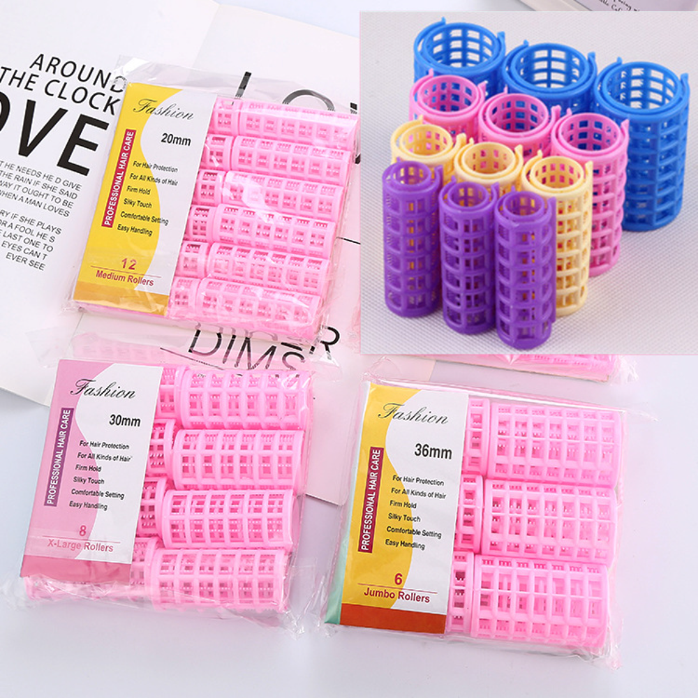 Root Hook Tool - No Heat Hair Rollers Set Plastic