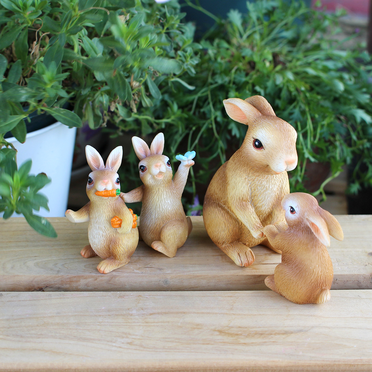 Bonsai Garden Gift - Game Rabbit Set Outdoor, Courtyard, Garden,