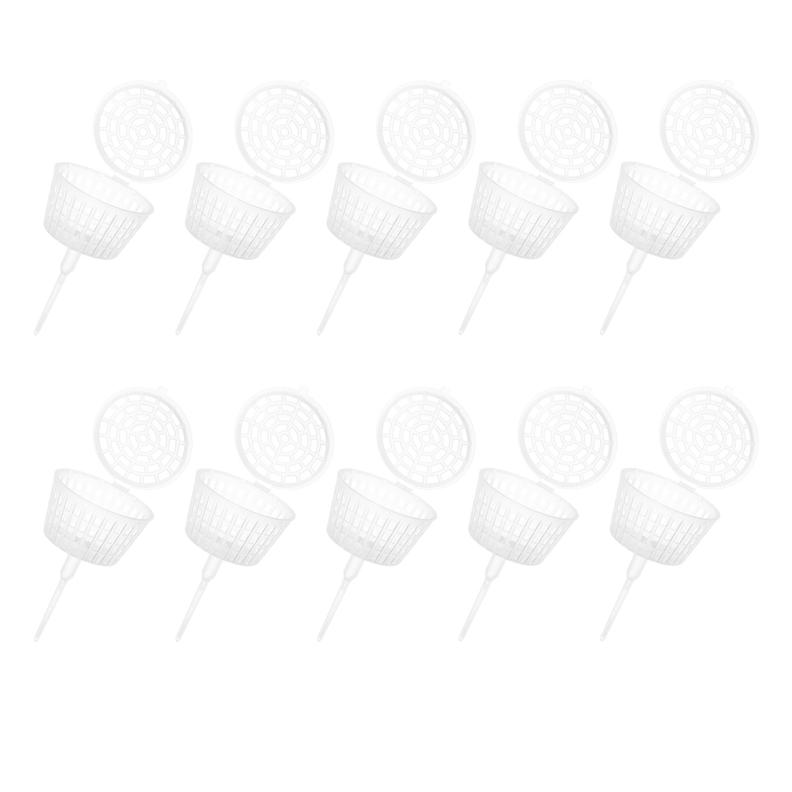 Bonsai Garden Usa - 10Pcs Plastic Fertilizer Basket with Lid