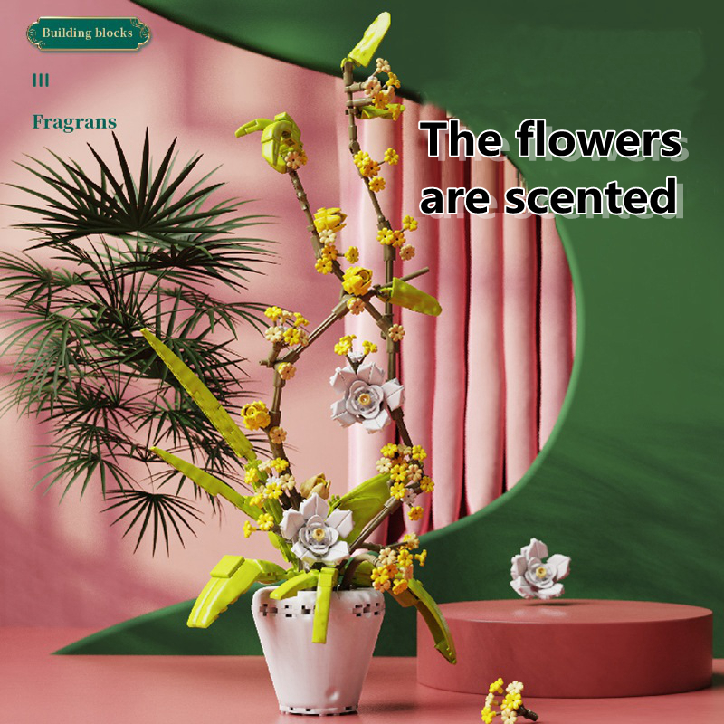 Building Block Flower Orchid S - Bonsai Garden Lego recensie en prijs