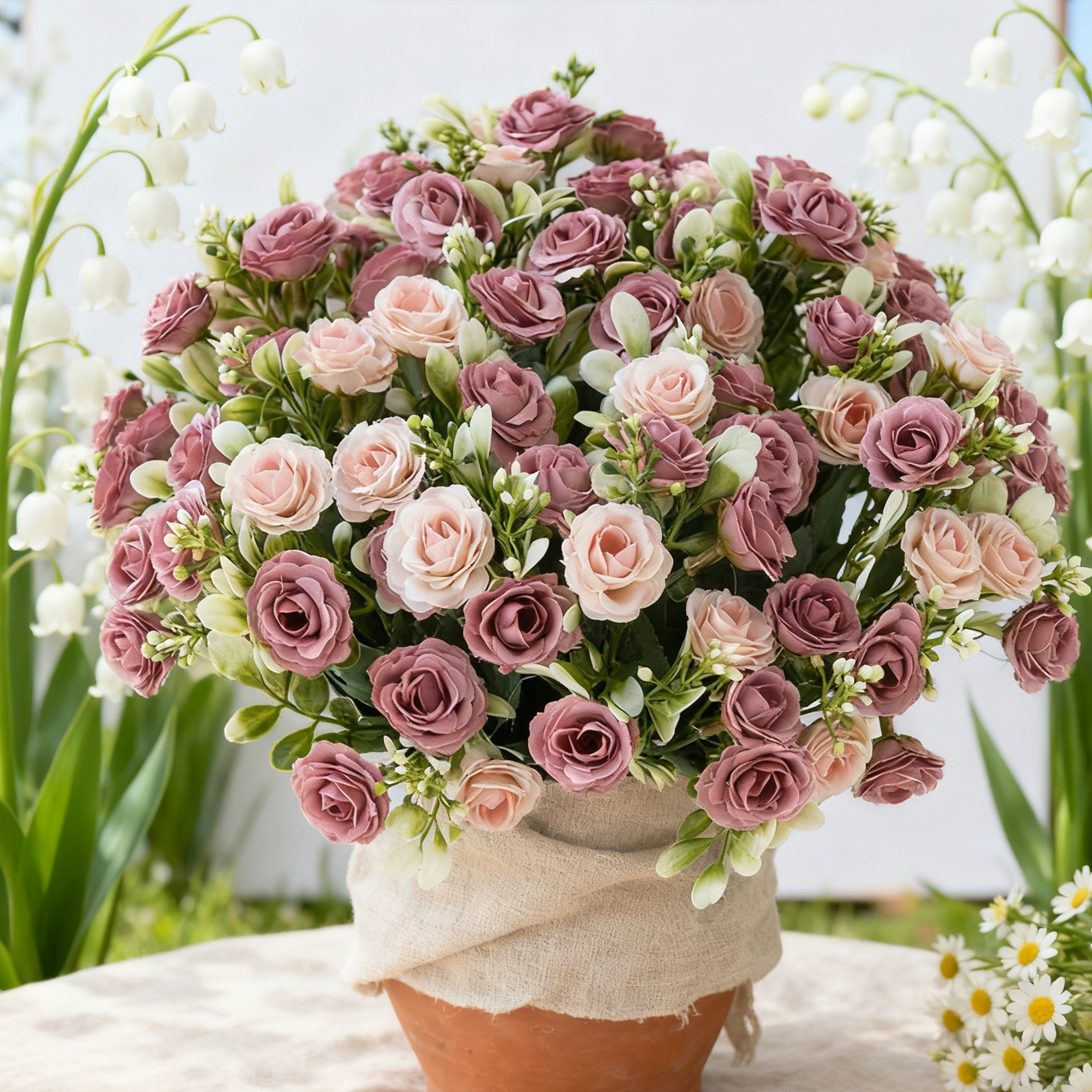 Artificial Flower Silk Rose We - Bonsai Garden Gift recensie en prijs