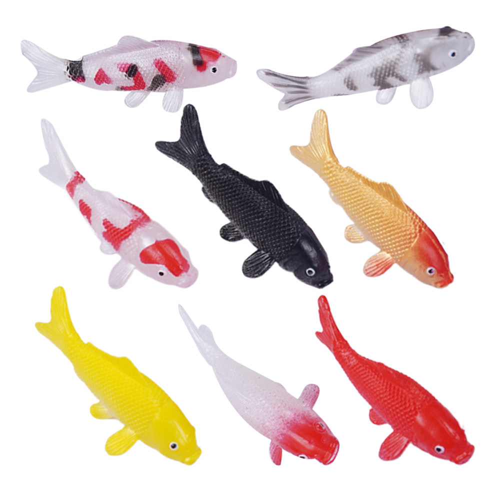 8Pcs Miniature Koi Fish Statue - Bonsai Koi Garden recensie en prijs