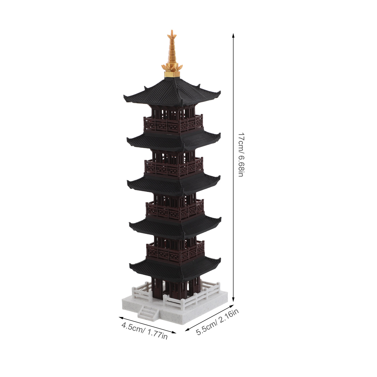 Chinese Pagoda Sculpture 5-Tie - Bonsai Garden Set Up recensie en prijs