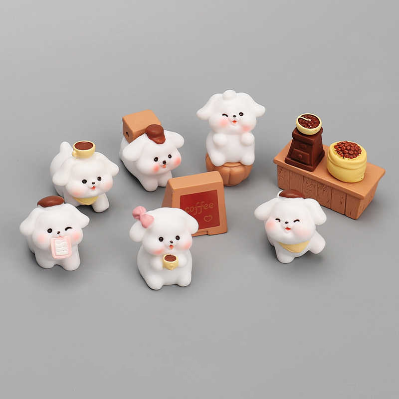 6-11PCS Cartoon White Dog Fami - Bonsai Garden Gift recensie en prijs
