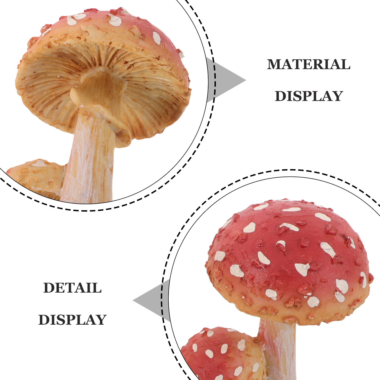3Pcs Resin Mushroom Garden Sta - Bonsai Garden Set Up recensie en prijs