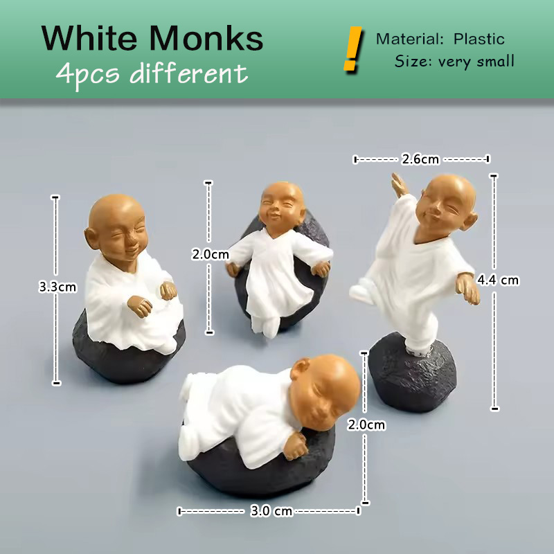 4pcs Chinese Kongfu Monk Minia - Bonsai Garden In Japan recensie en prijs