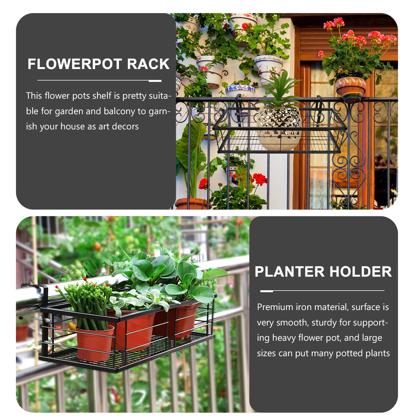 1Pcs Premium Iron Hanging Flow - Bonsai Garden Usa recensie en prijs
