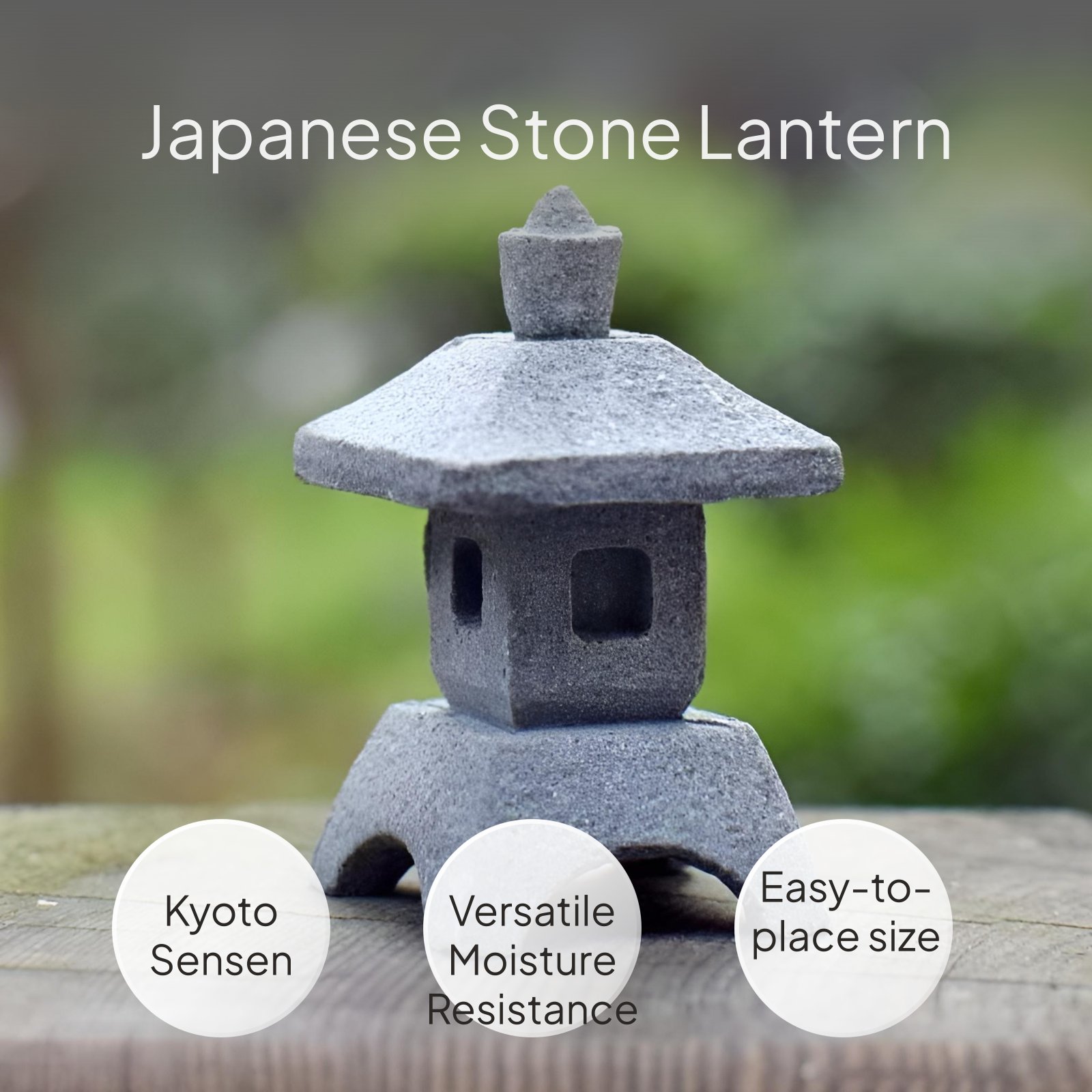 Japanese Sandstone Lantern Gar - Bonsai Garden In Japan recensie en prijs