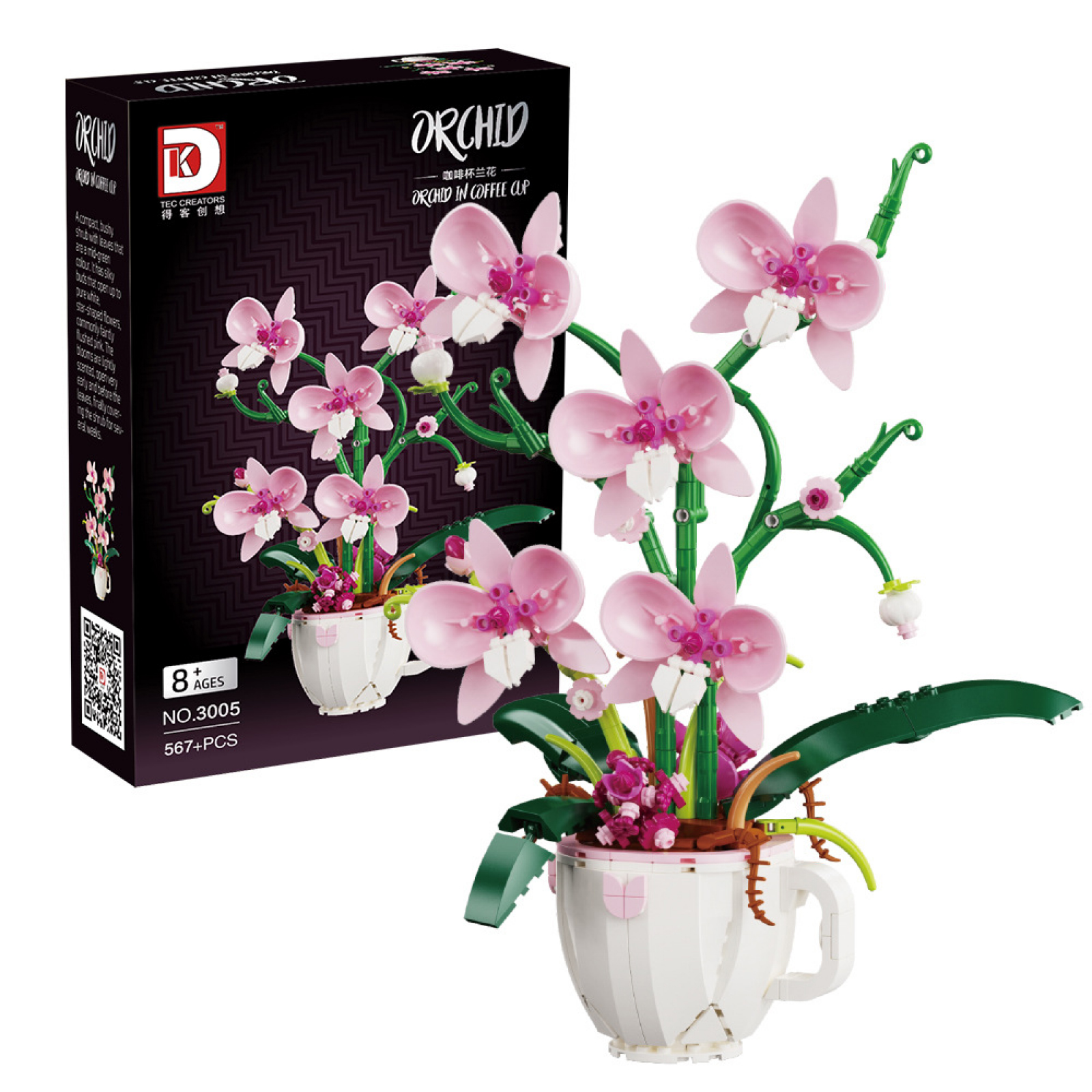 MOC Building Blocks Orchid Flo - Bonsai Garden Lego recensie en prijs