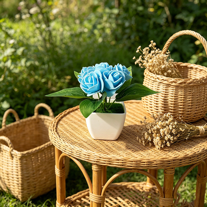 6-Flower Rose Simulation Small - Bonsai Garden Shop recensie en prijs