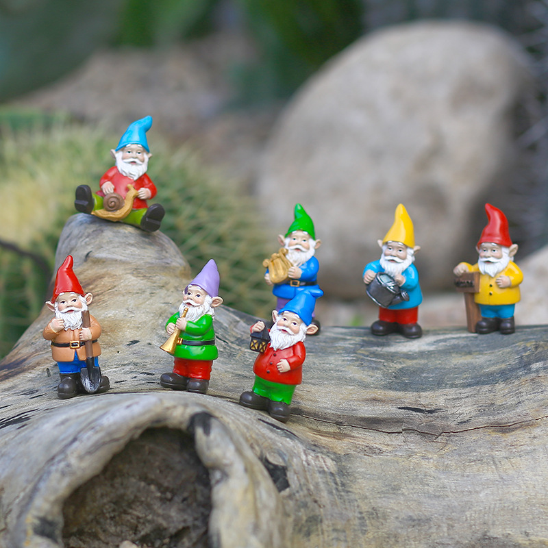 7Pcs/Set Miniature Funny Gnome - Bonsai Garden Gift recensie en prijs