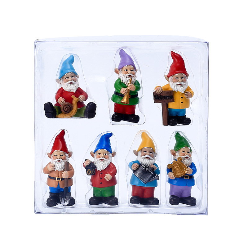 7Pcs/Set Miniature Funny Gnome - Bonsai Garden Gift recensie en prijs