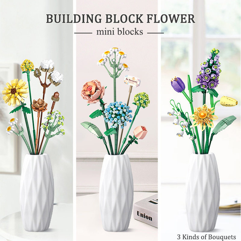 Flower Building Blocks DIY Pla - Bonsai Garden Lego recensie en prijs