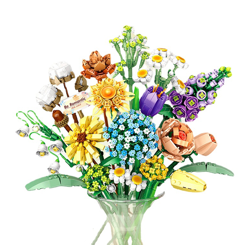 Flower Building Blocks DIY Pla - Bonsai Garden Lego recensie en prijs