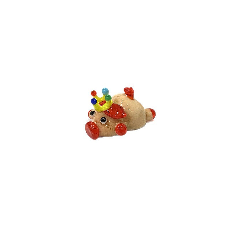 Cute Mini Glass Pig Figurine - - Bonsai Garden In Japan recensie en prijs