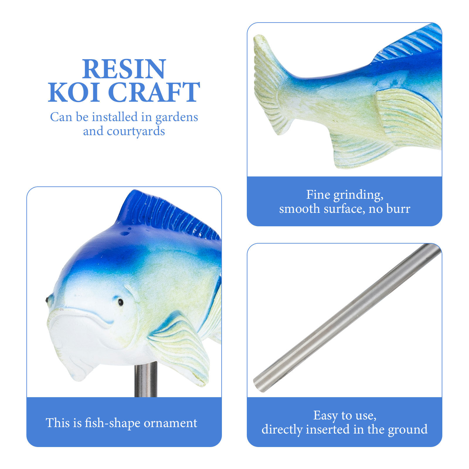 Premium Resin Fish Ornament Ga - Bonsai Koi Garden recensie en prijs