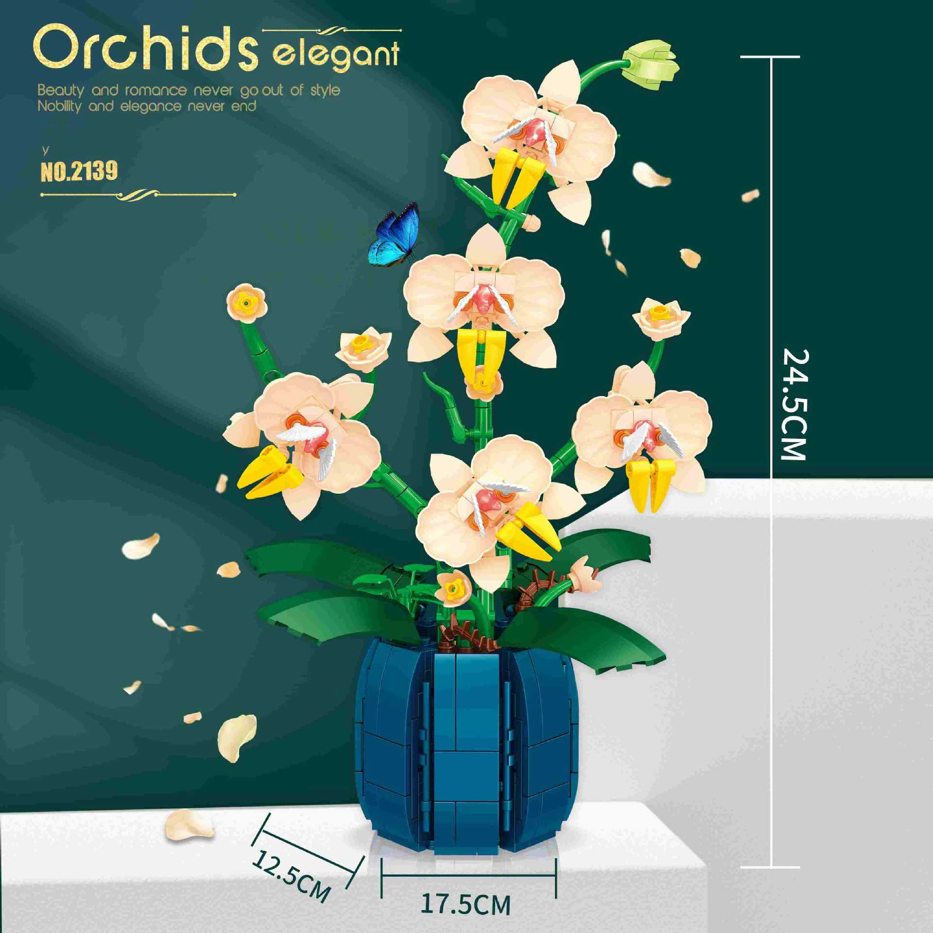 Funny Joy Orchid Flowers Bouqu - Bonsai Garden Lego recensie en prijs