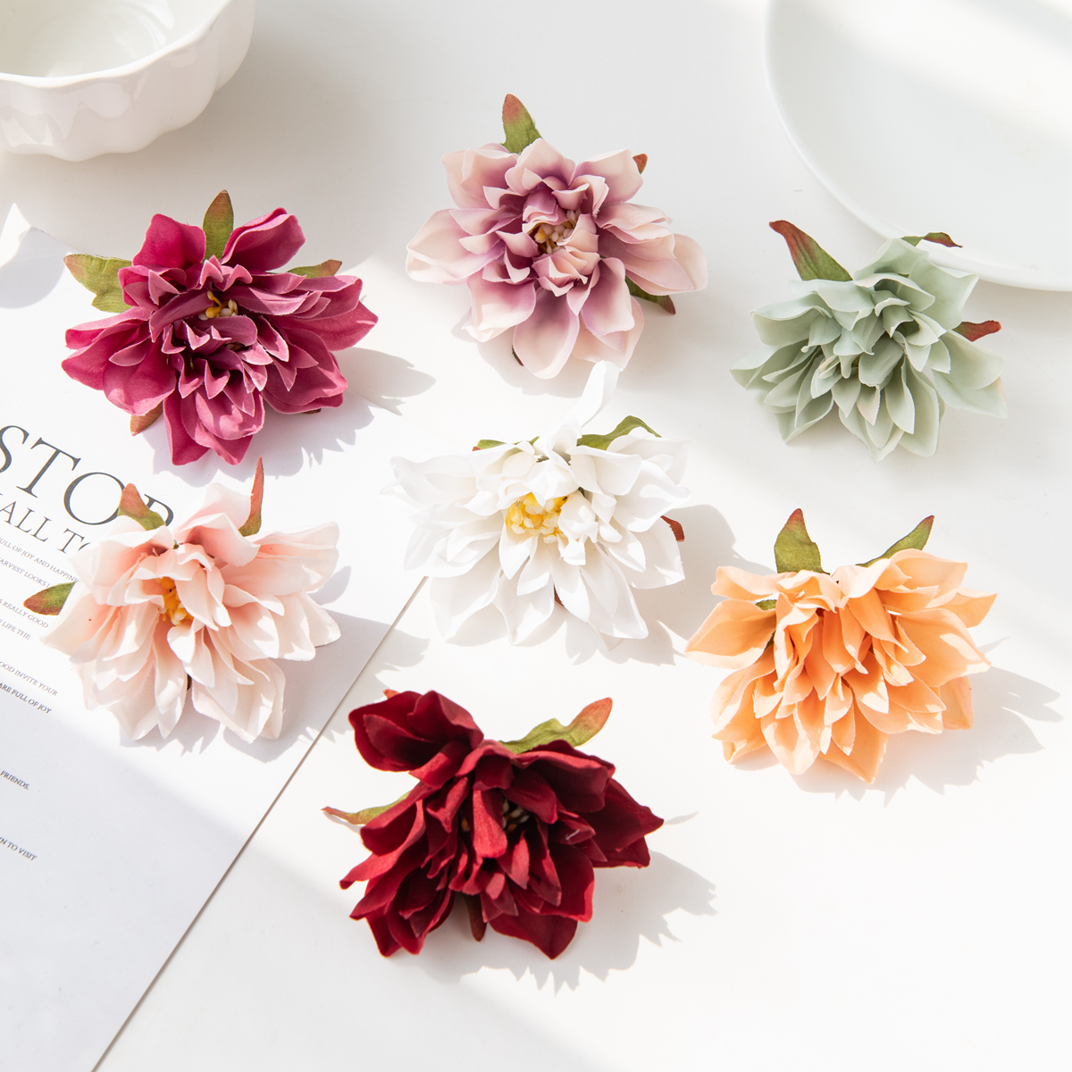 Artificial Flower Silk Chrysan - Bonsai Garden Gift recensie en prijs