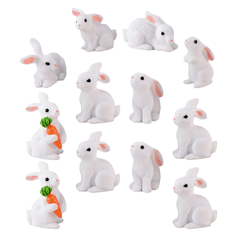 12Pcs Mini Resin Bunny Decor L - Bonsai Garden Plants recensie en prijs
