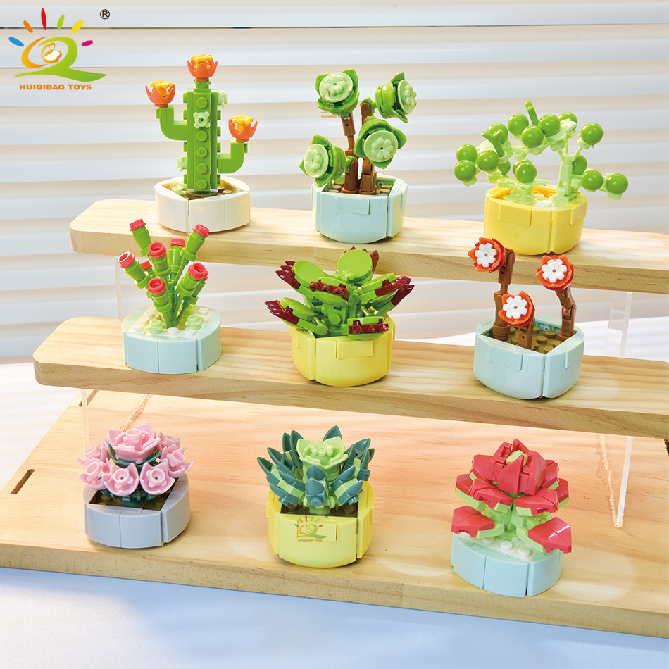 HUIQIBAO MOC Flower Succulents - Bonsai Garden Lego recensie en prijs