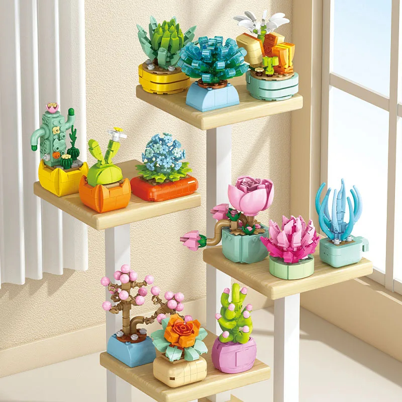 Flowers Succulents Building Bl - Bonsai Garden Lego recensie en prijs
