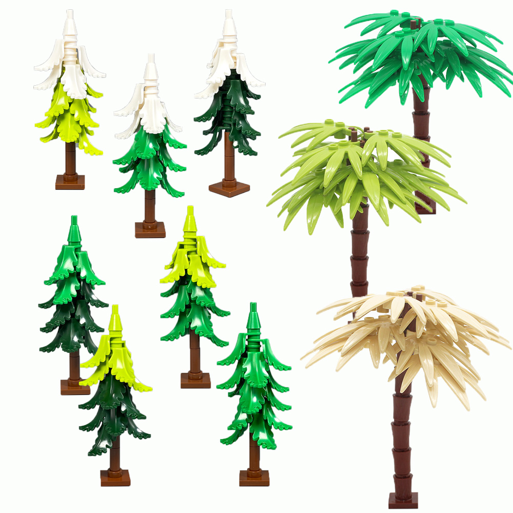 DIY Palm Tree & Snow Pine Buil - Bonsai Garden Lego recensie en prijs
