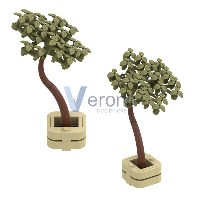 MOC Green Potted Tree Model Bu - Bonsai Garden Lego recensie en prijs