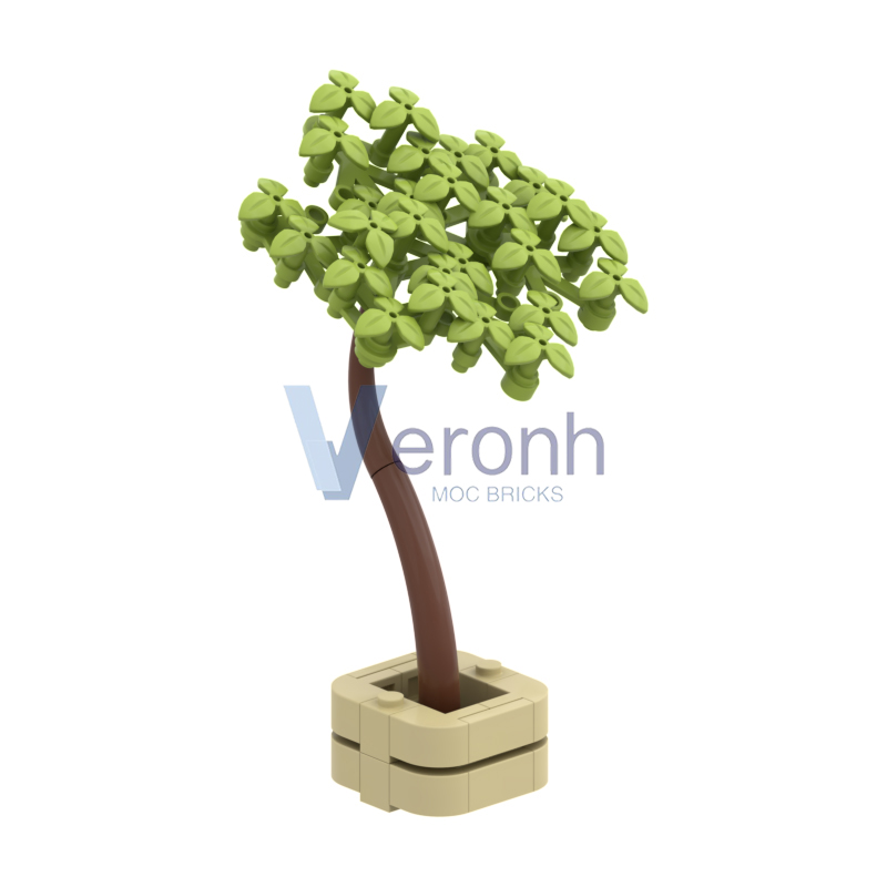 MOC Green Potted Tree Model Bu - Bonsai Garden Lego recensie en prijs