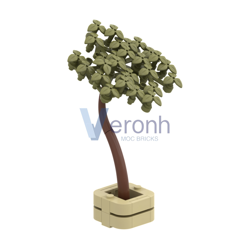 MOC Green Potted Tree Model Bu - Bonsai Garden Lego recensie en prijs